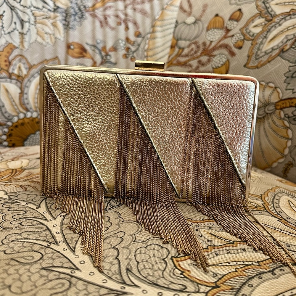 Disney Gold Fringe Evening Clutch or Crossbody - Picture 3 of 6